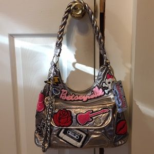 Bestsey Johnson gold metallic hobo bag